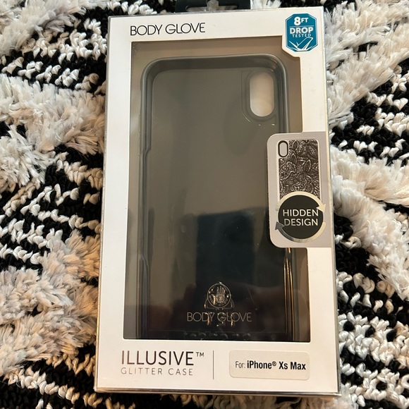 Brand new case iPhone XS Max black lace/silver glitter - Picture 6 of 6